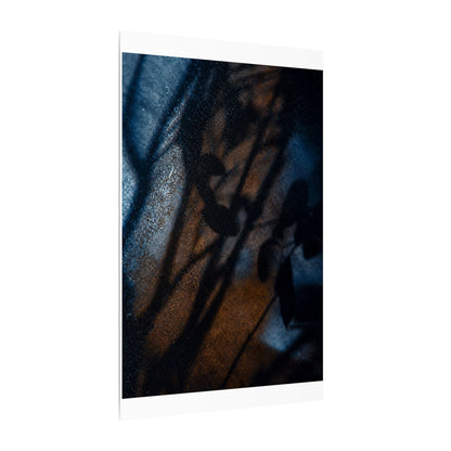 Moonlight Shadow Play Canvas Art - Dark Japandi Ma