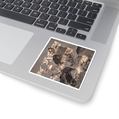 Shadow Play Summer Sticker | Japandi Neutral Design Art Print