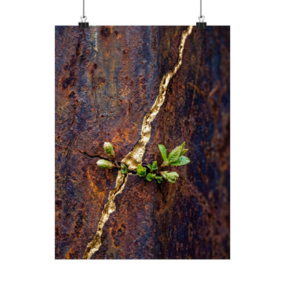 Overcast Rust Patina Wall Art Print - Kintsugi Datsuzoku