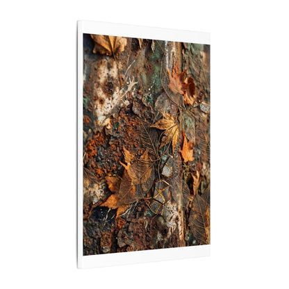 Rust Patina Canvas Art | Autumn Japandi Texture Art