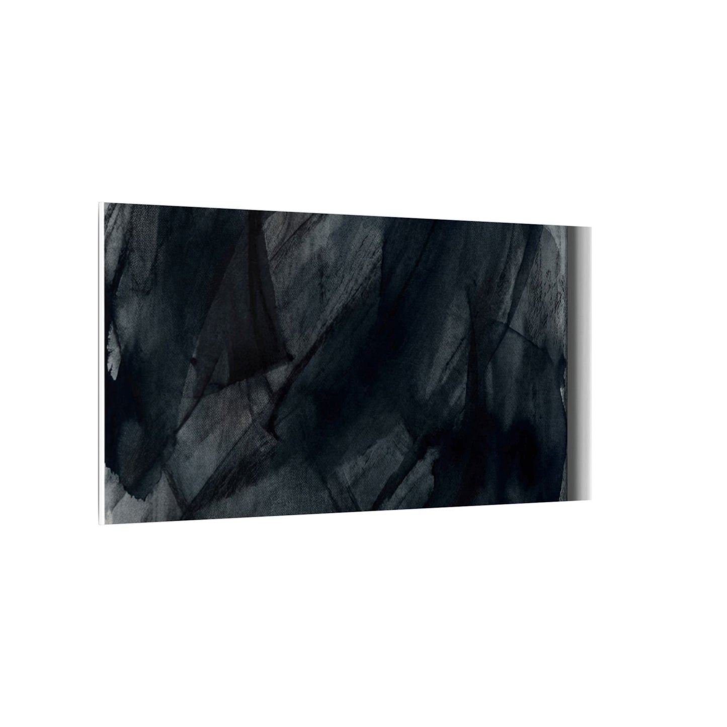 Deep Tones Dark Japandi Charcoal Canvas Art