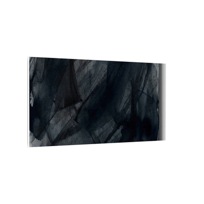 Deep Tones Dark Japandi Charcoal Canvas Art