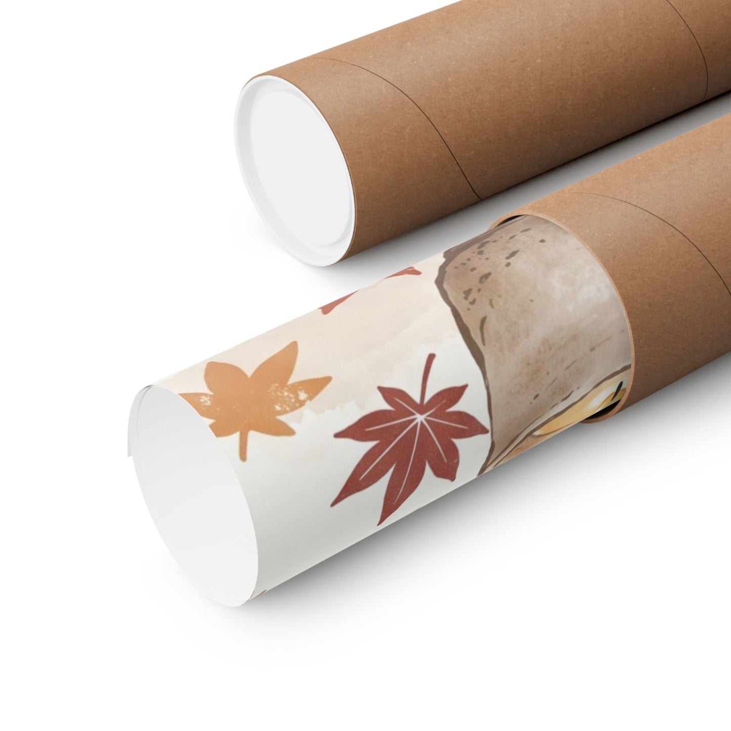 Mountain Mist Wall Art Print | Autumn Japandi Japanese Pattern Art