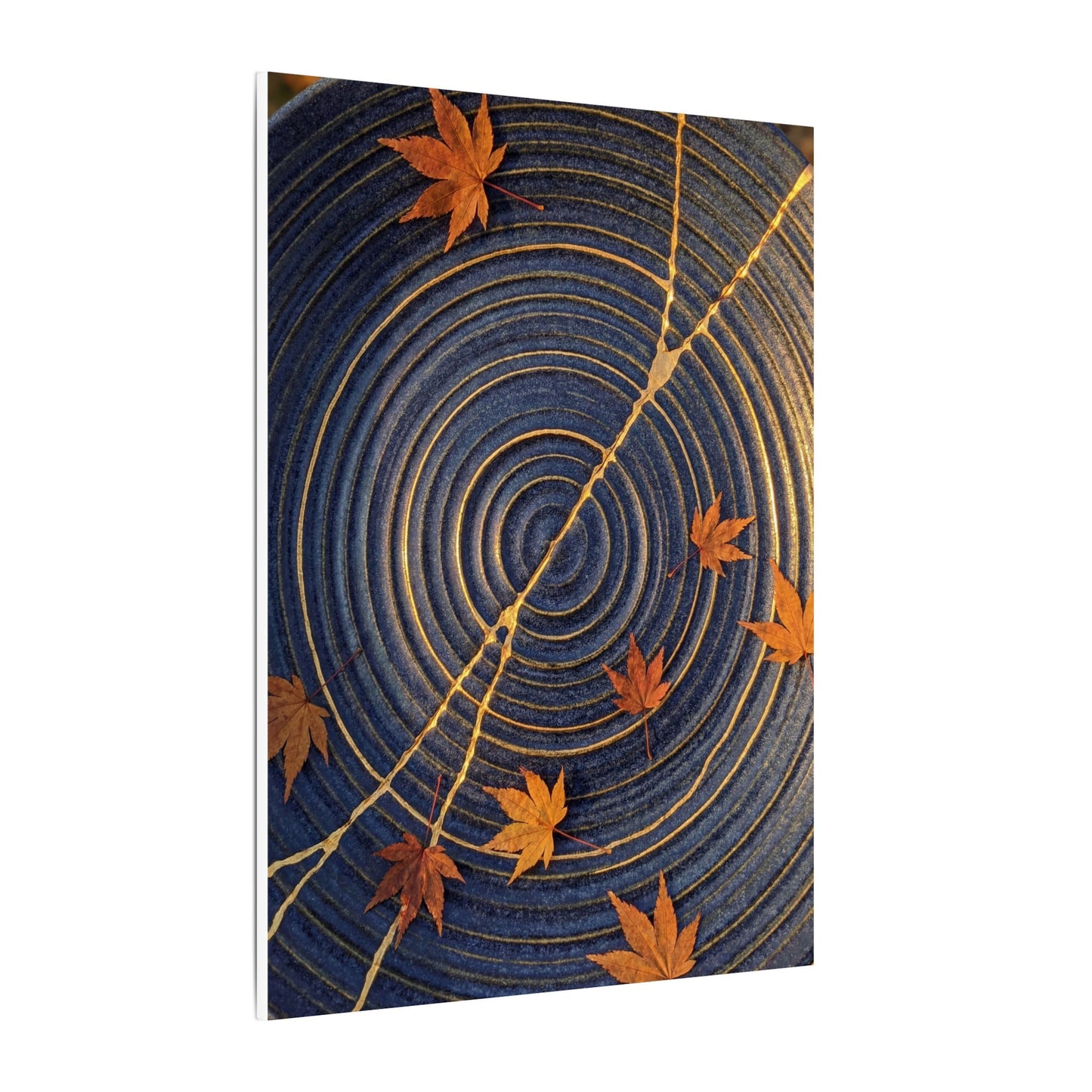 Water Ripple Gold Repair Canvas Art | Healing Kintsugi Art