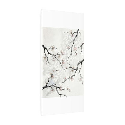 Cherry Blossom Canvas Art | Winter Japandi Watercolor Art