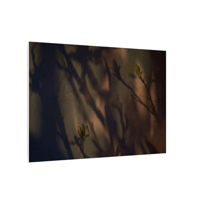 Candlelight Shadow Play Canvas Art - Dark Japandi Shibui