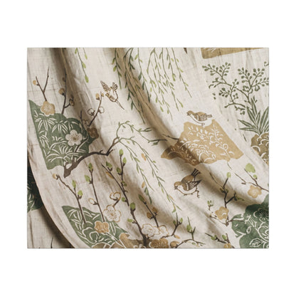 Silk Drape Canvas Art | Spring Japandi Japanese Pattern Art