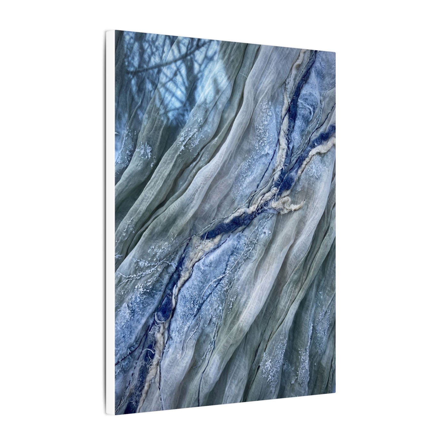 Moonlight Silk Drape Canvas Art - Japandi Mono No Aware