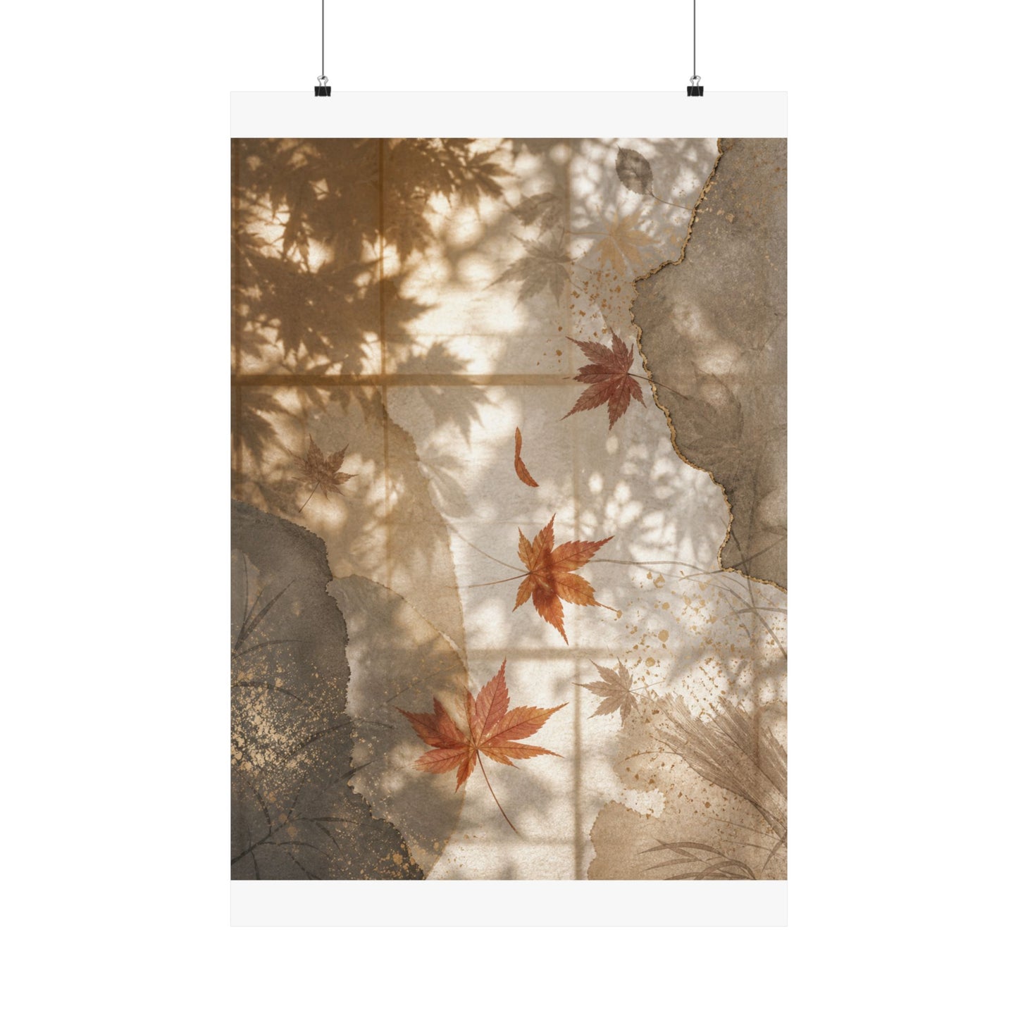 Datsuzoku Shoji Screen Wall Art Print - Japandi Japanese Pattern