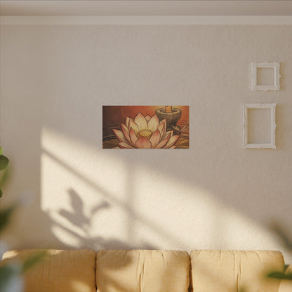 Fukinsei Dried Flowers Canvas Art - Japandi Texture