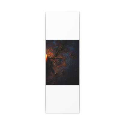 Candlelight Rust Patina Canvas Art - Dark Japandi Ma