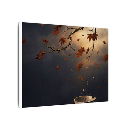 Moonlit Garden Gold Repair Canvas Art | Beautiful Kintsugi Art