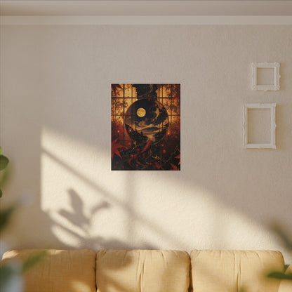 Beautiful Shoji Screen Canvas Art - Gold Vein Kintsugi