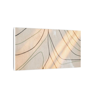 Shoji Screen Minimal Line Canvas Art | Warm Japandi Art