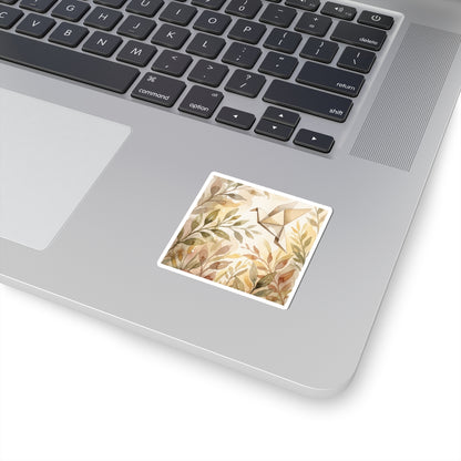 Golden Hour Paper Fold Sticker - Japandi Fukinsei