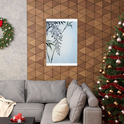Wisteria Winter Wall Art Print | Zen Calm Design
