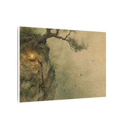 Spring Pine Tree Minimal Line Canvas Art | Earthy Decor