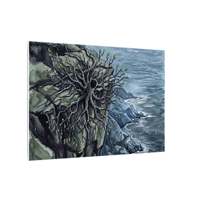 Pine Tree Spring Canvas Art | Japandi Neutral Design