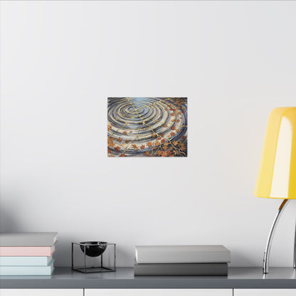 Moonlight Water Ripple Canvas Art - Kintsugi Fukinsei