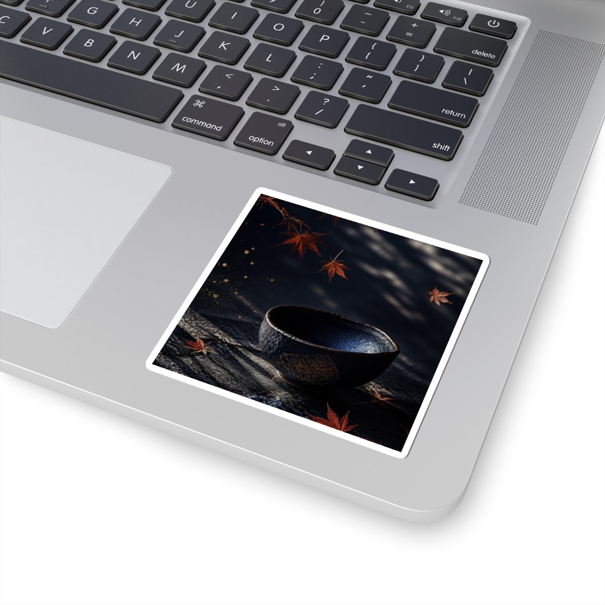 Ceramic Bowl Autumn Sticker | Dark Japandi Luxurious Design