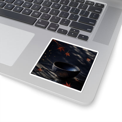 Ceramic Bowl Autumn Sticker | Dark Japandi Luxurious Design