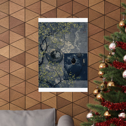 Incense Smoke Wall Art Print | Spring Zen Ukiyo E Inspired Art