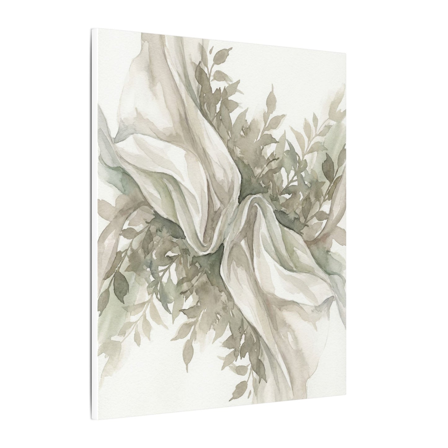 Summer Silk Drape Watercolor Canvas Art | Cozy Decor