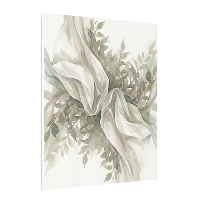 Summer Silk Drape Watercolor Canvas Art | Cozy Decor