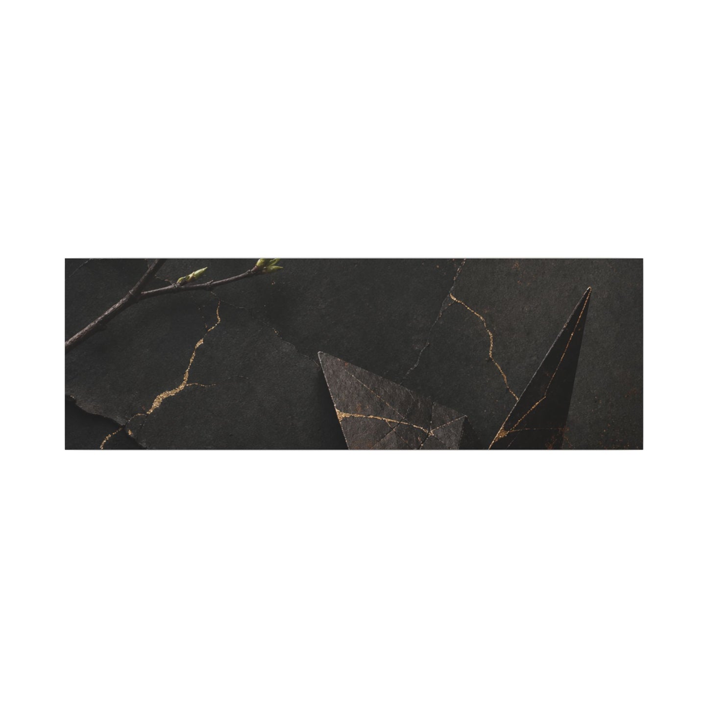 Paper Fold Canvas Art | Spring Kintsugi Broken Beauty Art