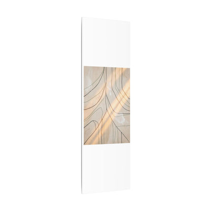 Shoji Screen Minimal Line Canvas Art | Warm Japandi Art