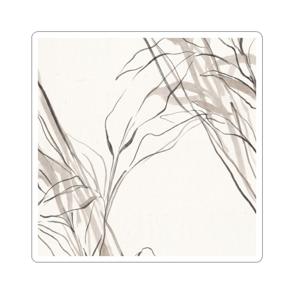 Ma Shoji Screen Sticker - Japandi Minimal Line