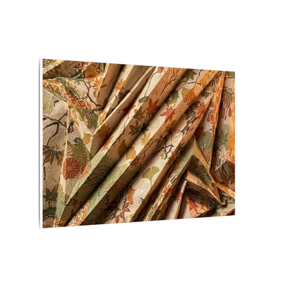 Paper Fold Autumn Canvas Art | Japandi Earthy Design