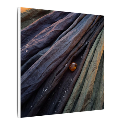 Silk Drape Shadow Zen Canvas Art | Moody Dark Japandi Art