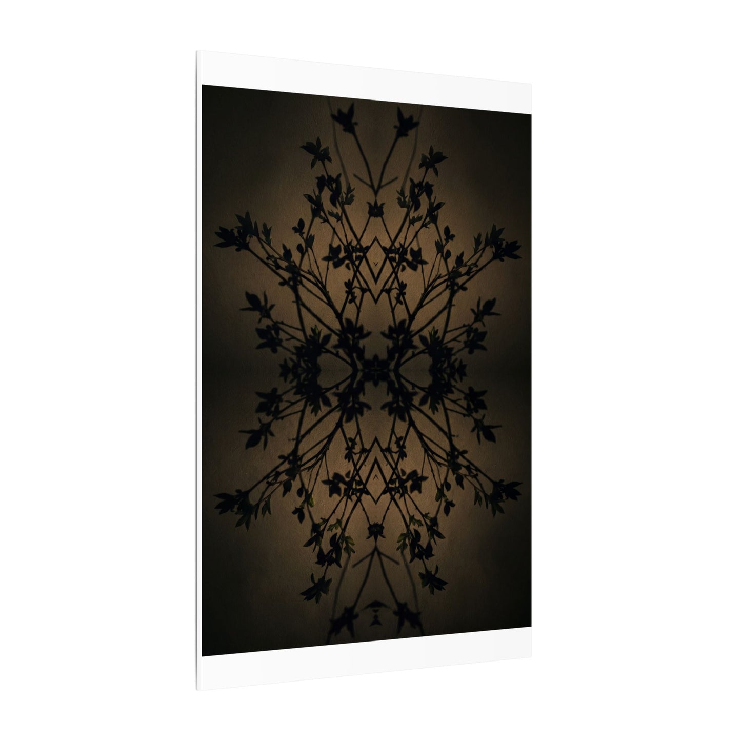 Golden Hour Shadow Play Canvas Art - Dark Japandi Seijaku