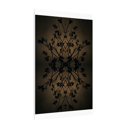 Golden Hour Shadow Play Canvas Art - Dark Japandi Seijaku