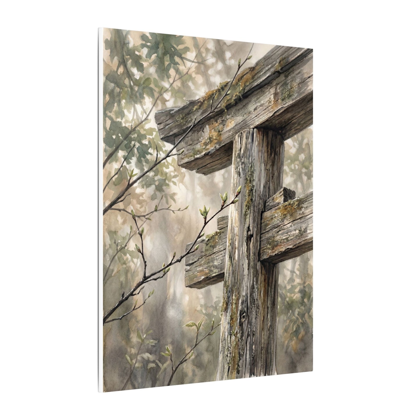 Torii Gate Spring Canvas Art | Japandi Neutral Design