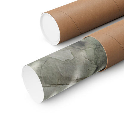 Japandi Paper Fold in Dappled | Watercolor Wall Art Print