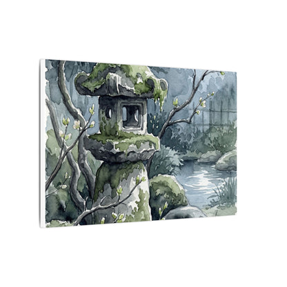 Moonlight Stone Lantern Canvas Art - Japandi Seijaku