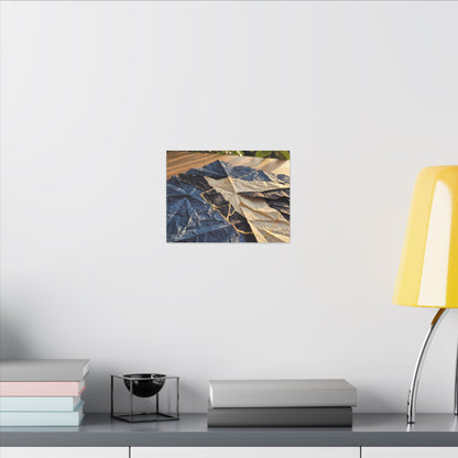 Golden Hour Paper Fold Canvas Art - Kintsugi Ma
