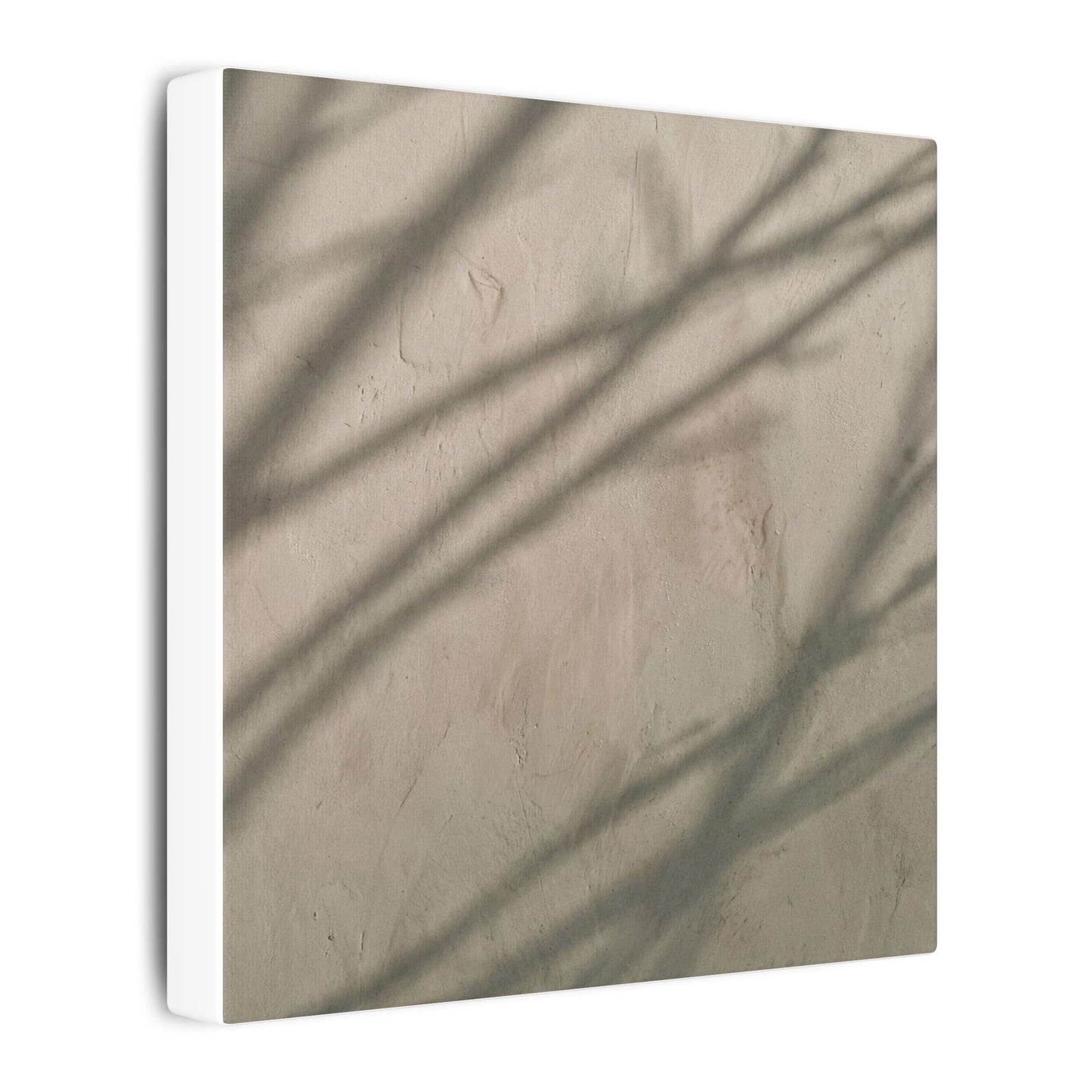 Shadow Play Japanese Pattern Canvas Art | Warm Japandi Art