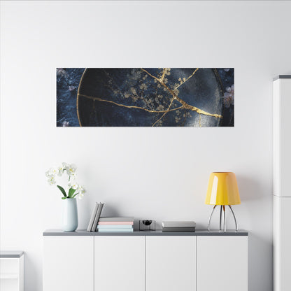Cherry Blossom Winter Canvas Art | Kintsugi Philosophical Design