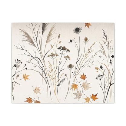 Dawn Dried Flowers Canvas Art - Japandi Kanso