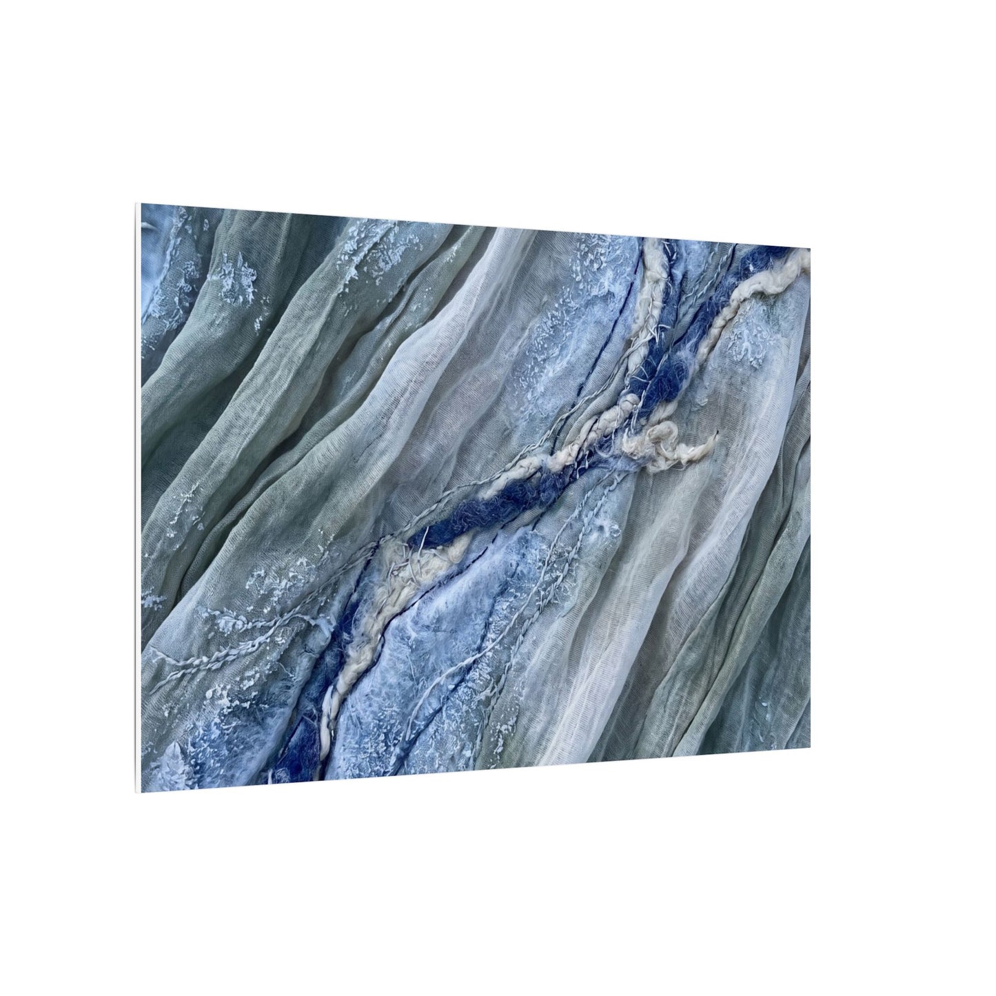 Moonlight Silk Drape Canvas Art - Japandi Mono No Aware