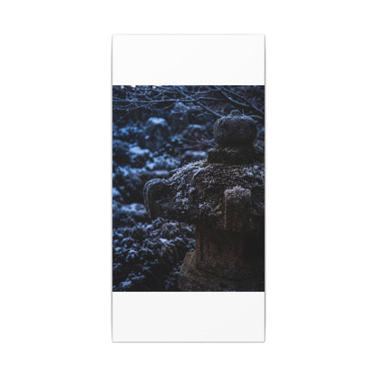 Moody Stone Lantern Canvas Art - Shadow Zen Dark Japandi