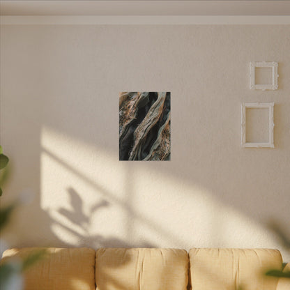 Silk Drape Winter Canvas Art | Japandi Cozy Design