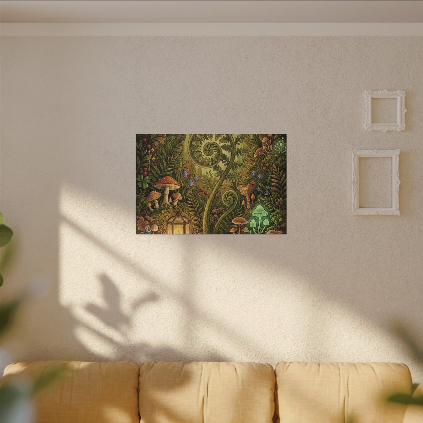Elegant Ceramic Bowl Canvas Art - Minimal Line Japandi