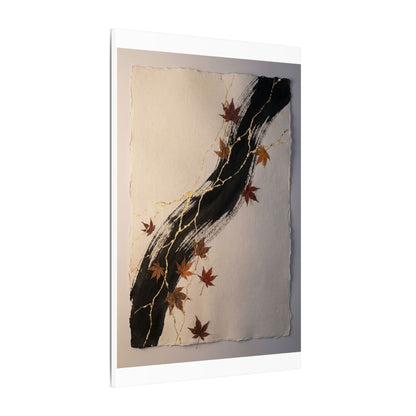 Dawn Ink Brushstroke Canvas Art - Kintsugi Ma