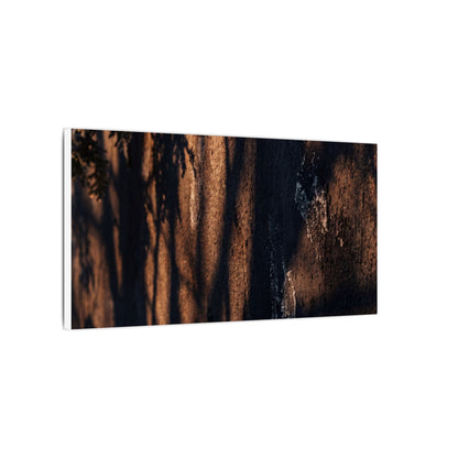 Golden Hour Shadow Play Canvas Art - Dark Japandi Fukinsei