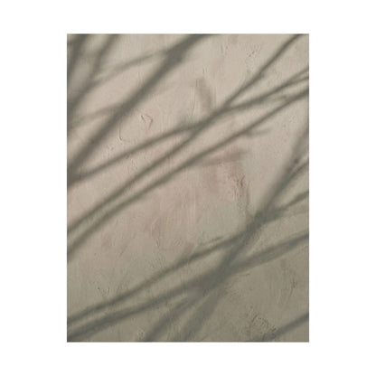 Winter Shadow Play Japanese Pattern Wall Art Print | Warm Decor