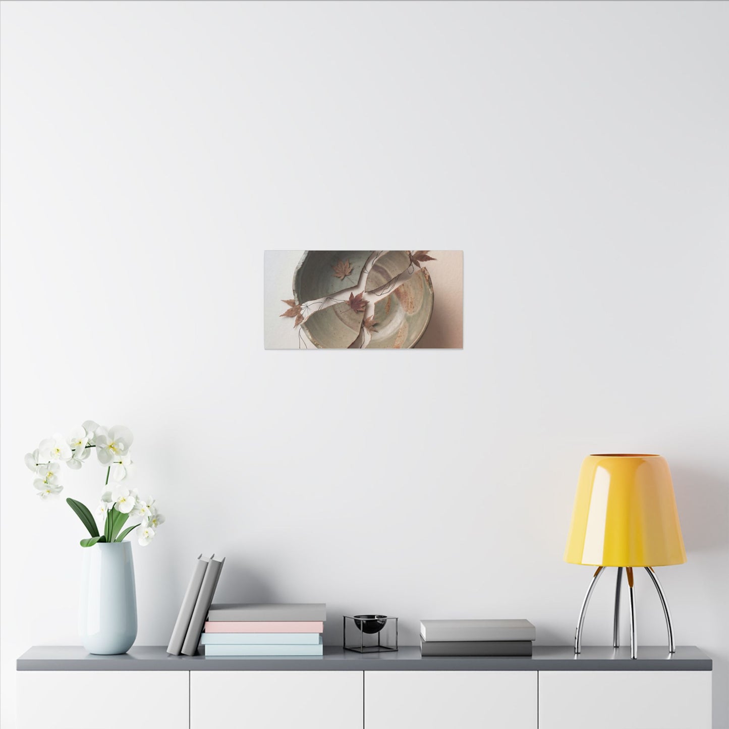 Dawn Ceramic Bowl Canvas Art - Japandi Fukinsei